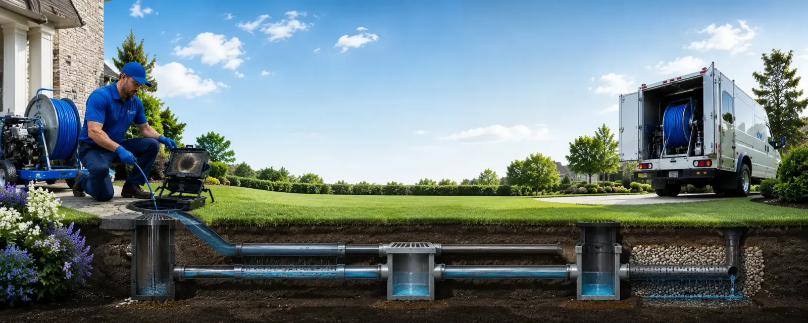 Outdoor drain cleaning information for Irwin, OH